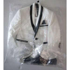 Beau Kid Little Boy's Sz 3-4 Years Ivory & Black Harrison Tuxedo Suit